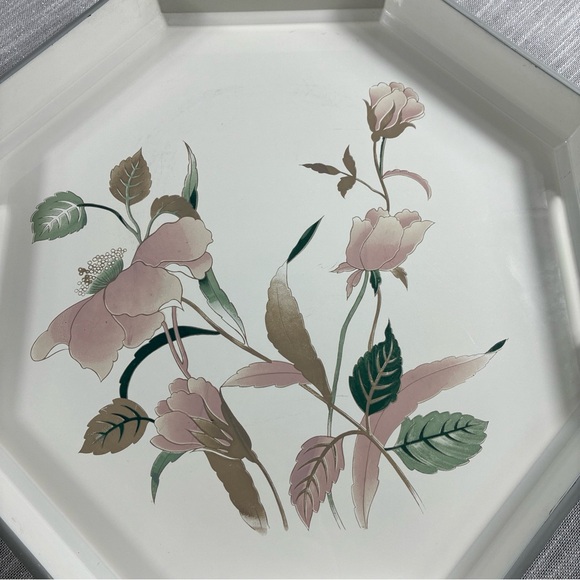 Cottage Core Floral Octagonal Serving Tray - Picture 4 of 11